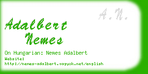 adalbert nemes business card